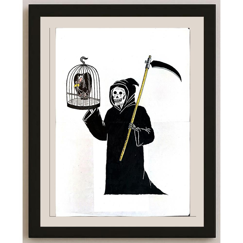 Wang Zhu Hua 29x21cm Orijinal Karikatür BOD04268