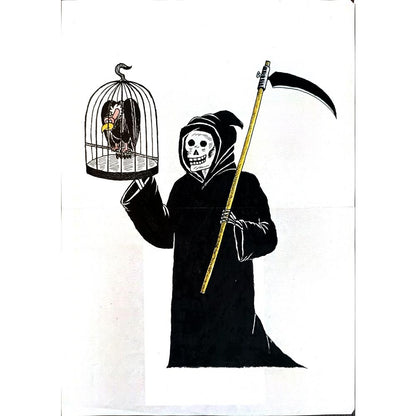 Wang Zhu Hua 29x21cm Orijinal Karikatür BOD04268