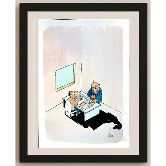 Erico Junqueira 29x21cm Orijinal Karikatür BOD04273