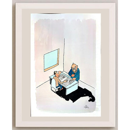 Erico Junqueira 29x21cm Orijinal Karikatür BOD04273