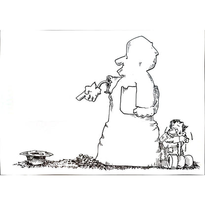 Xiao Cheng Sen 29x21cm Orijinal Karikatür BOD04278