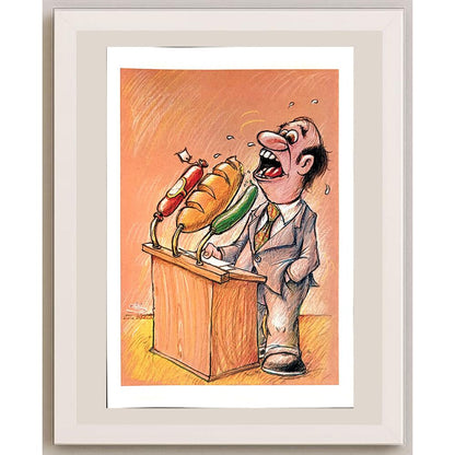 Liviu Pencea 29x21cm Orijinal Karikatür BOD04280