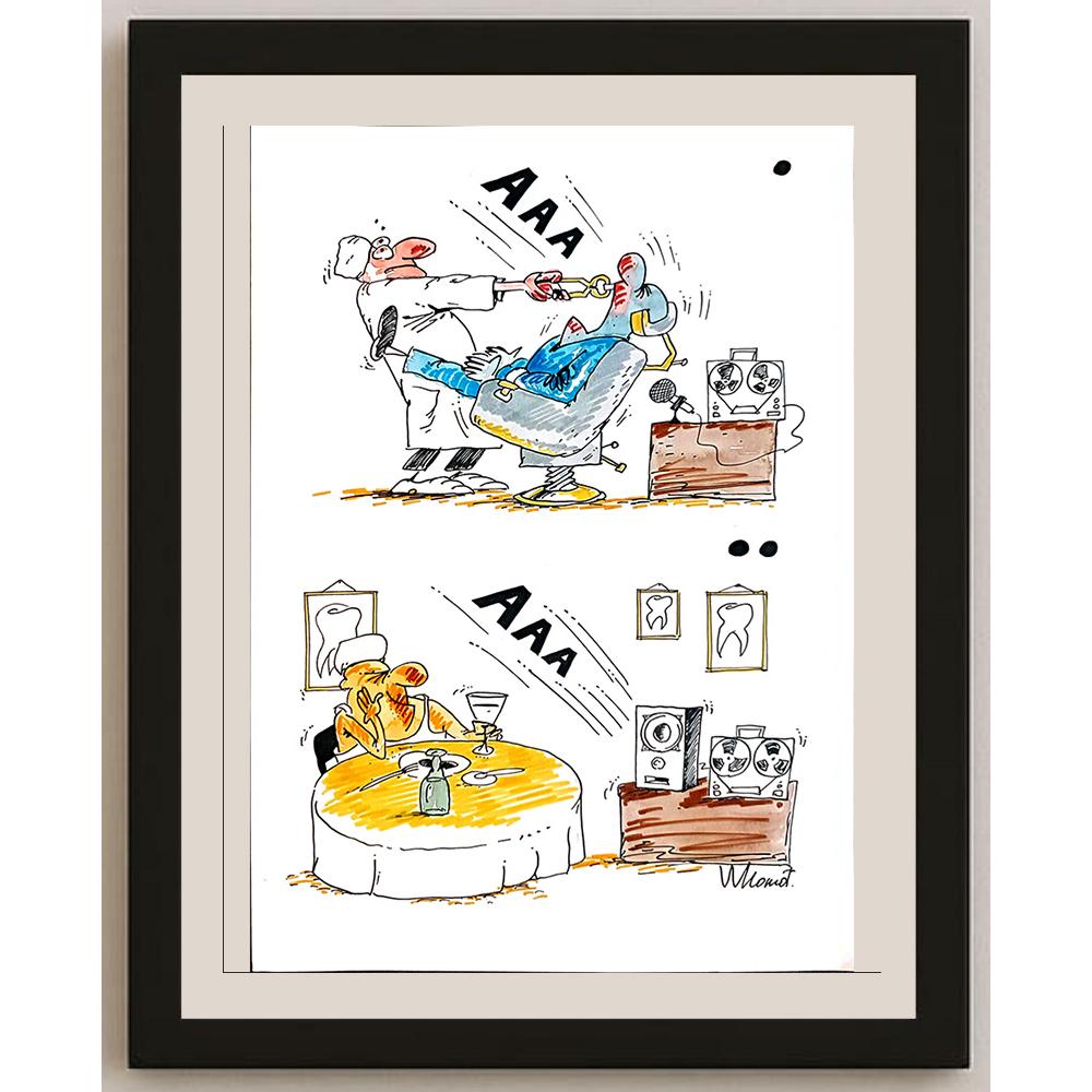 Valery Momot 29x21cm Orijinal Karikatür BOD04283