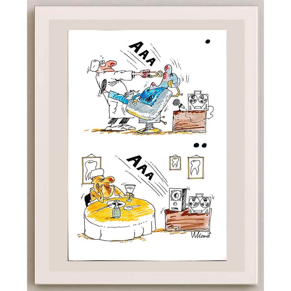 Valery Momot 29x21cm Orijinal Karikatür BOD04283