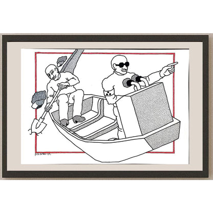 Predrag Srbljanin 29x21cm Orijinal Karikatür BOD04288