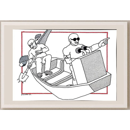 Predrag Srbljanin 29x21cm Orijinal Karikatür BOD04288