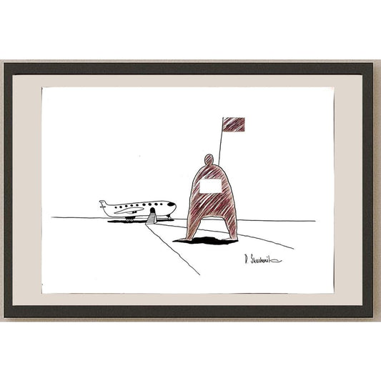Dmitriy Skazhenik 29x21cm Orijinal Karikatür BOD04300