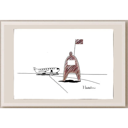 Dmitriy Skazhenik 29x21cm Orijinal Karikatür BOD04300