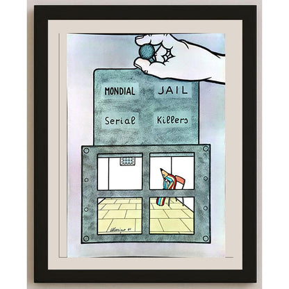 Marino Tarizzo 29x21cm Orijinal Karikatür BOD04308