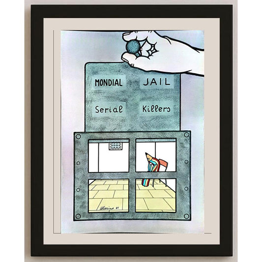 Marino Tarizzo 29x21cm Orijinal Karikatür BOD04308