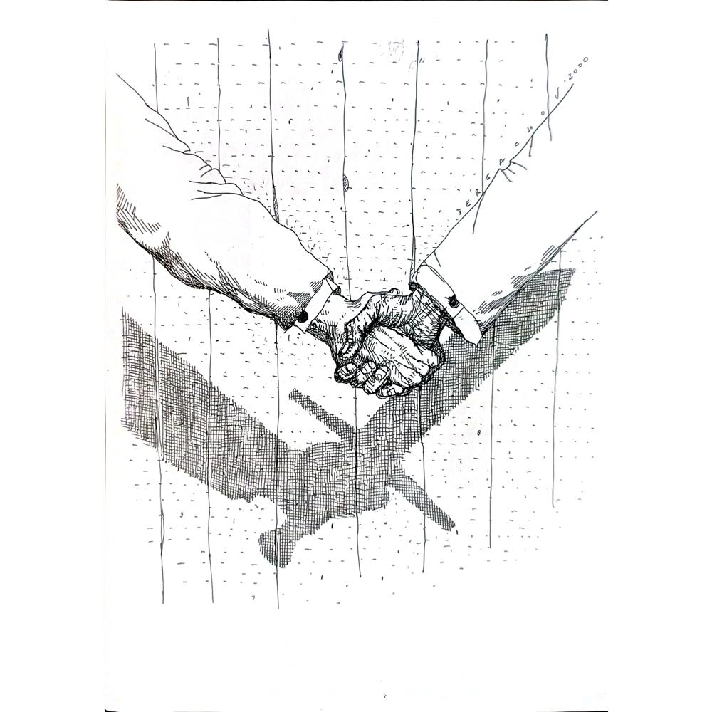 Oleg Dergatchov 29x21cm Orijinal Karikatür BOD04309