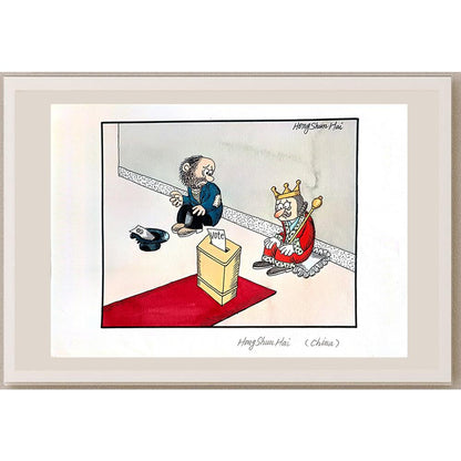 Hong Shun Hai 29x21cm Orijinal Karikatür BOD04310