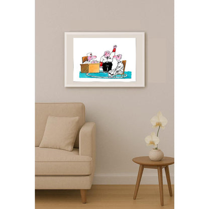 Olexander Dubovskyi 29x21cm Orijinal Karikatür BOD04312