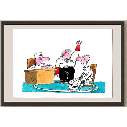 Olexander Dubovskyi 29x21cm Orijinal Karikatür BOD04312