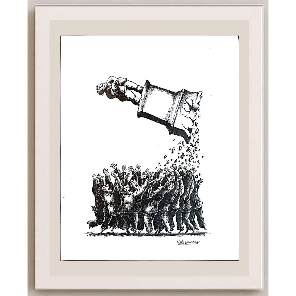 Vladimir Kazanevsky 23x20cm Orijinal Karikatür BOD04317