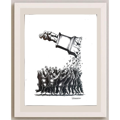 Vladimir Kazanevsky 23x20cm Orijinal Karikatür BOD04317
