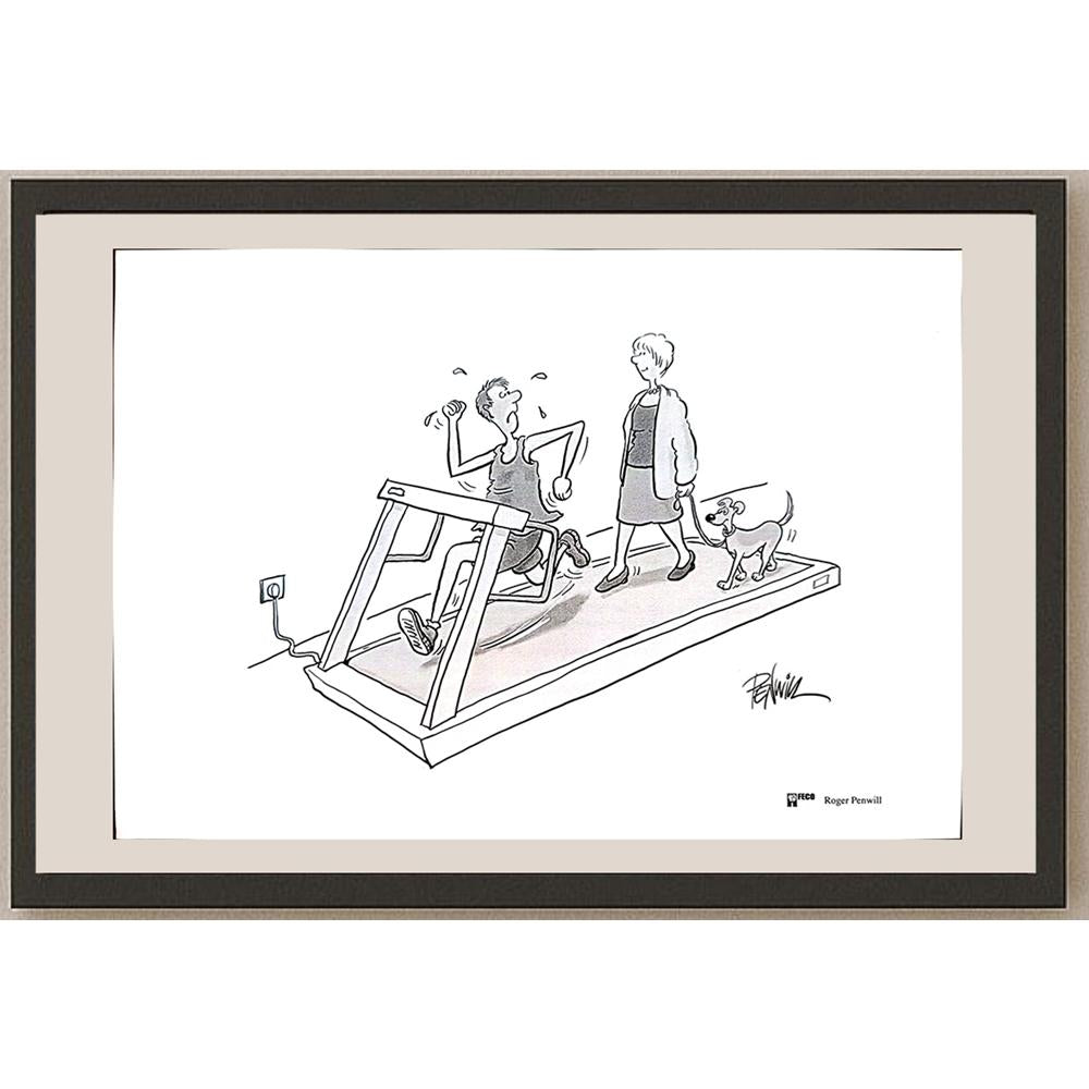 Roger Penwill 50x35cm Orijinal Karikatür BOD04319