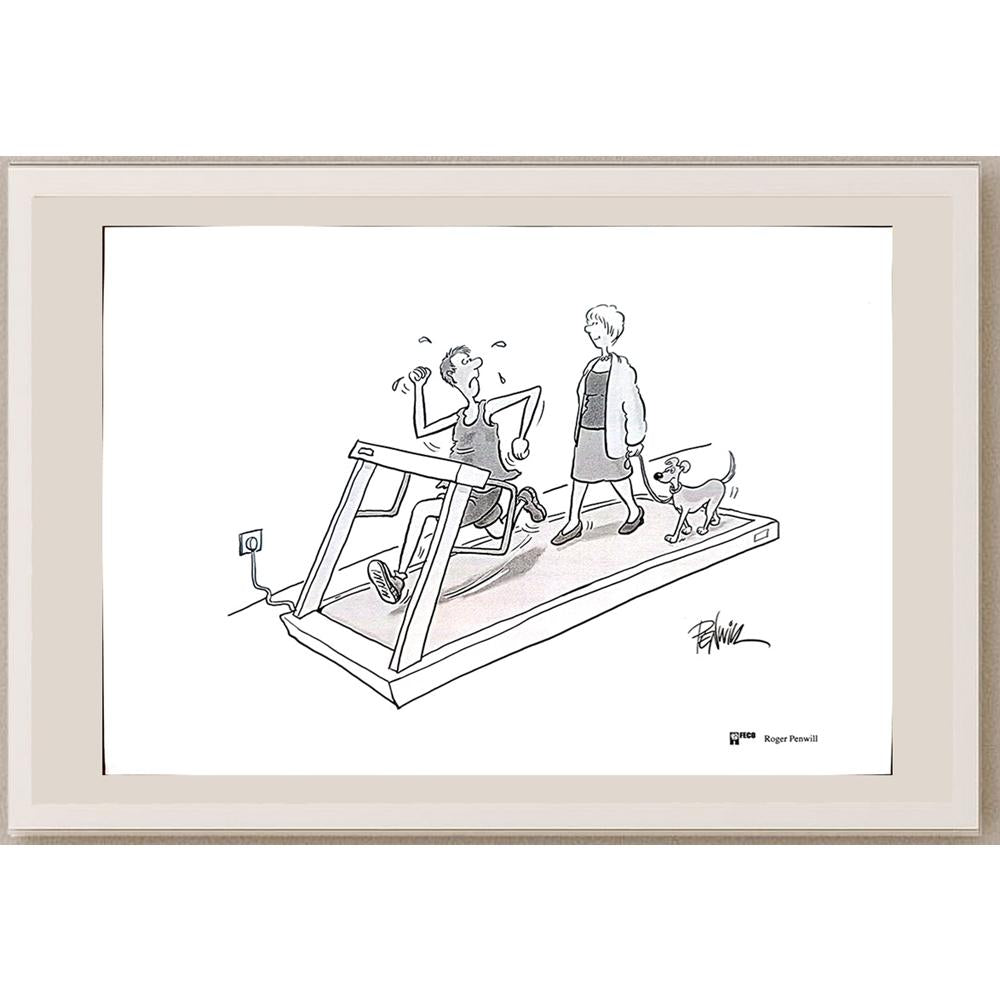Roger Penwill 50x35cm Orijinal Karikatür BOD04319