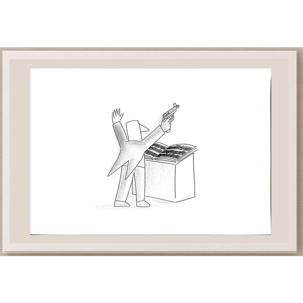 Lubica Konkova 29x21cm Orijinal Karikatür BOD04320