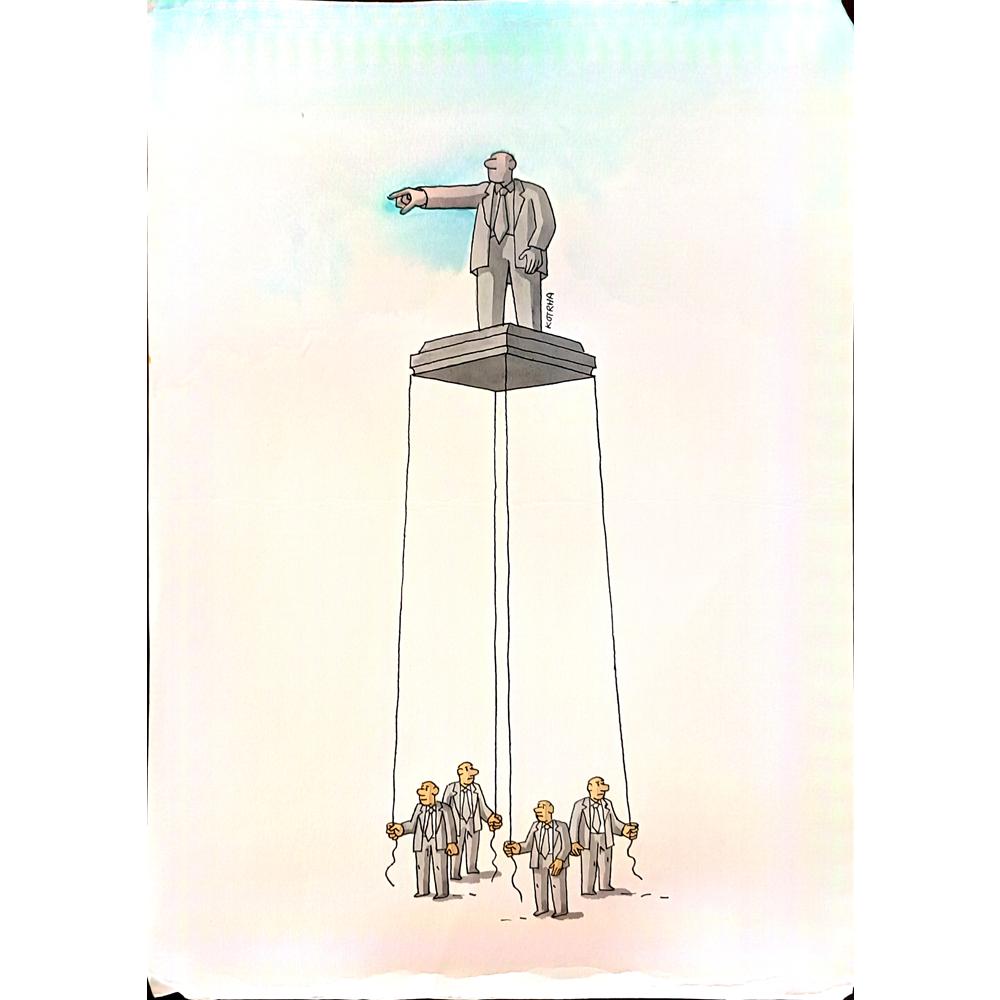 Lubomir Kotrha 29x21cm Orijinal Karikatür BOD04322