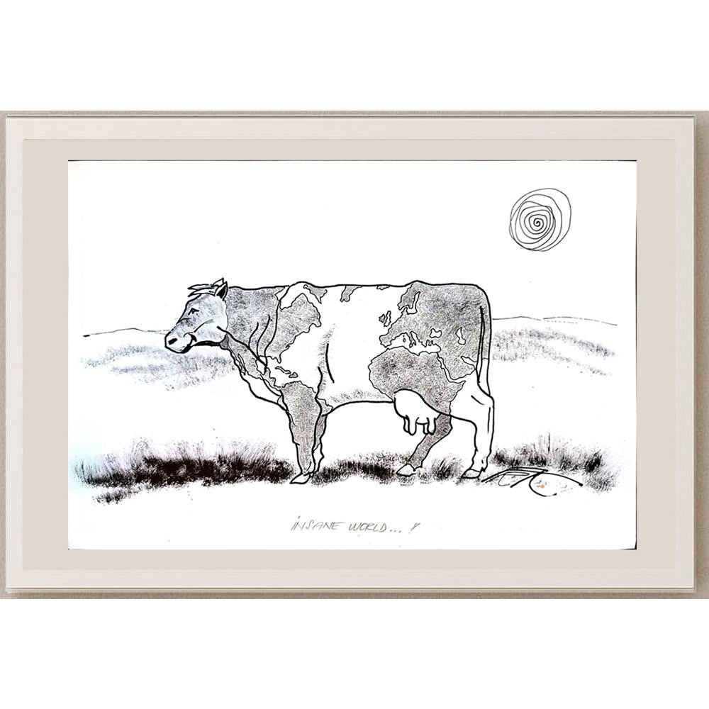 Frantisek Kratochvil 29x21cm Orijinal Karikatür BOD04323