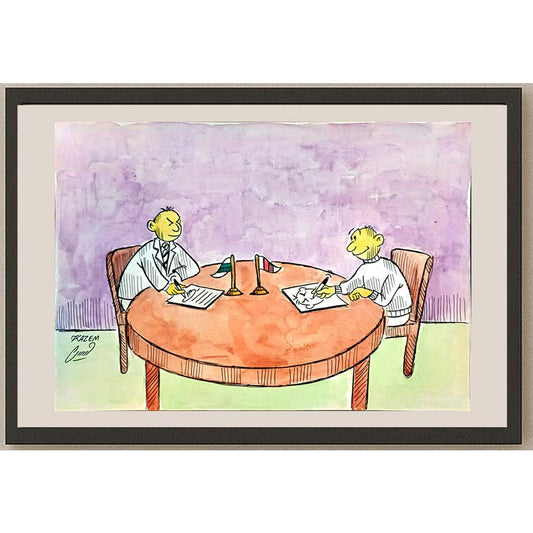 Hosseini Kazem 29x21cm Orijinal Karikatür BOD04325