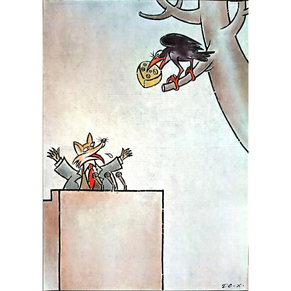 Dachuan Xia 29x21cm Orijinal Karikatür BOD04328