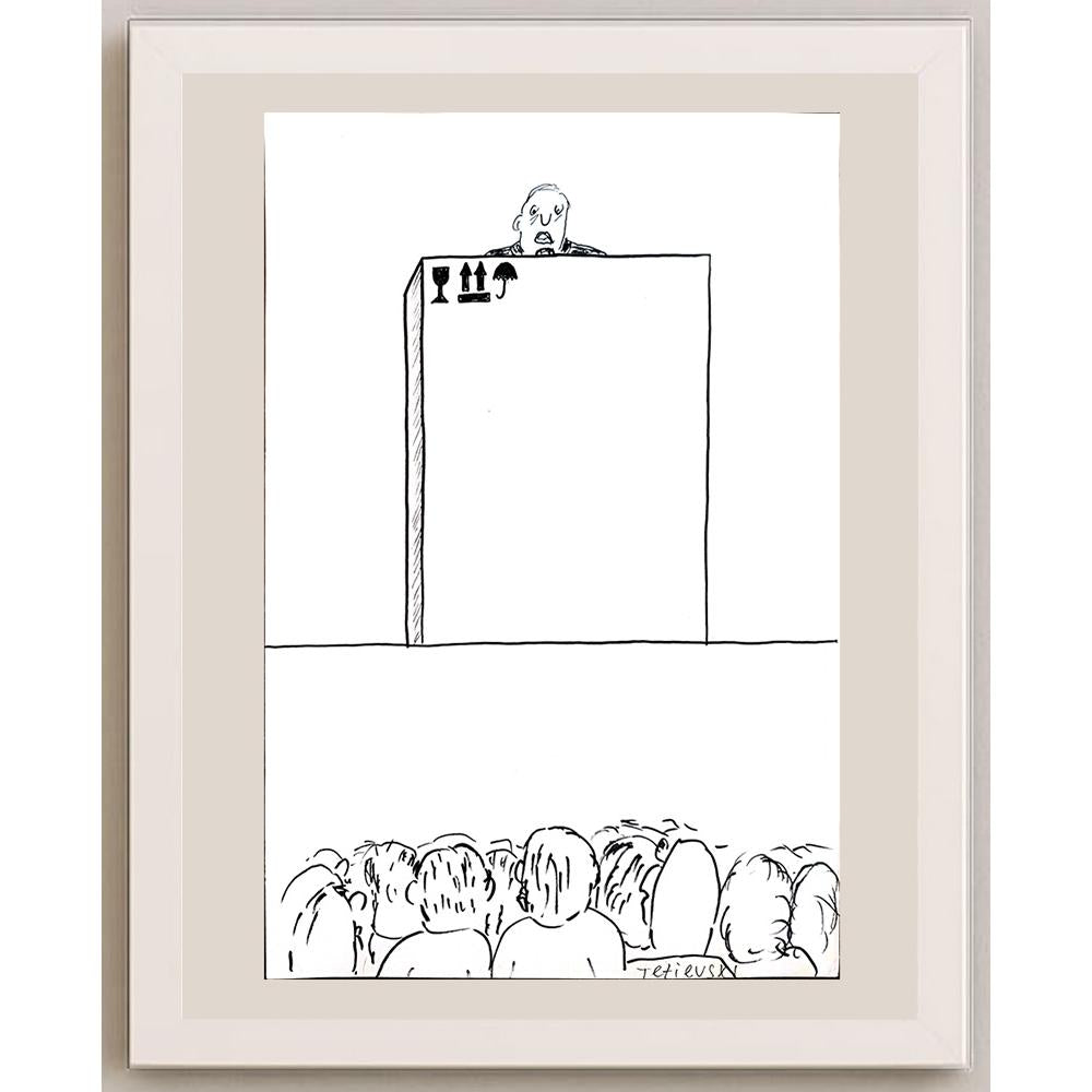 Michael Tetievski 29x21cm Orijinal Karikatür BOD04329