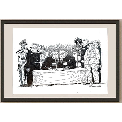 Vladimir Kazanevsky 23x20cm Orijinal Karikatür BOD04332