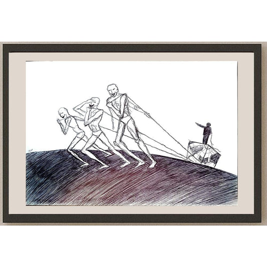 Mohammad Bacher Anim Safari 29x21cm Orijinal Karikatür BOD04335