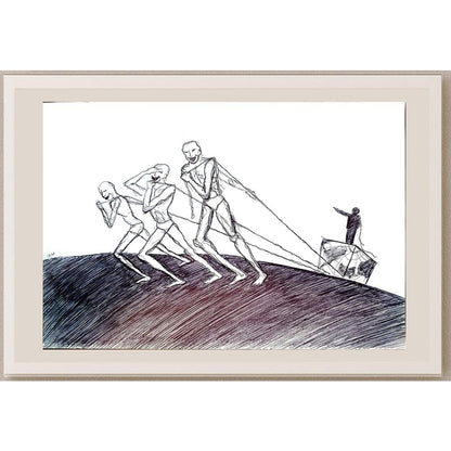 Mohammad Bacher Anim Safari 29x21cm Orijinal Karikatür BOD04335