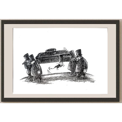 Wolfgang Schlegel 29x21cm Orijinal Karikatür BOD04336