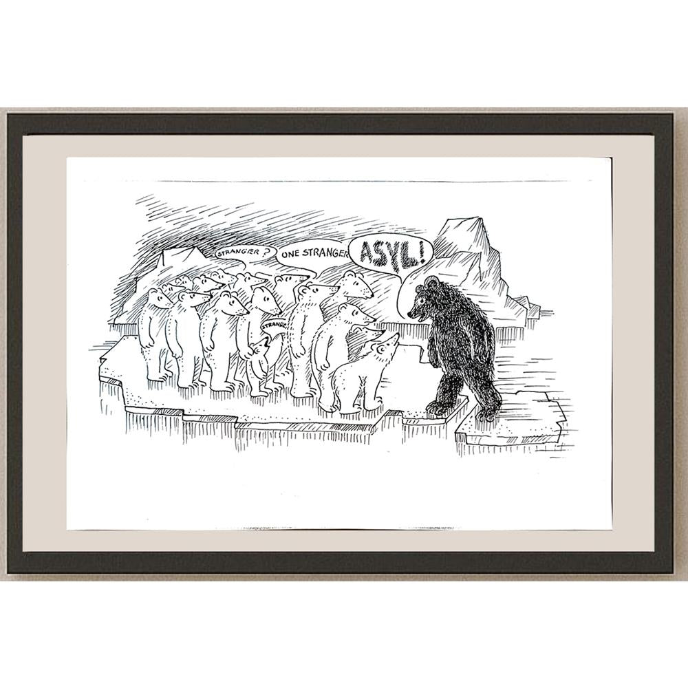 Wolfgang Schlegel 29x21cm Orijinal Karikatür BOD04337