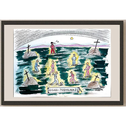 Goran Krstevski 29x21cm Orijinal Karikatür BOD04342