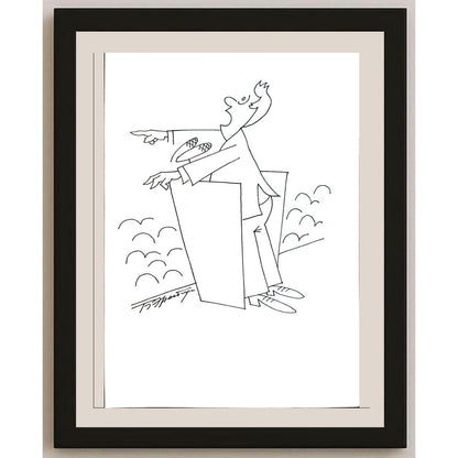 Boris Erenburg 29x21cm Orijinal Karikatür BOD04343