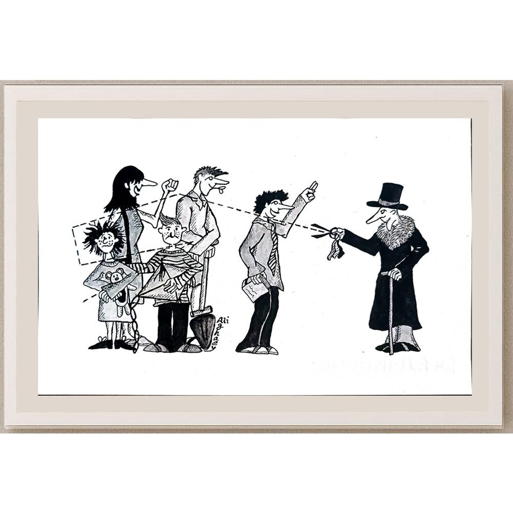 Ali Aghaeyi 25x16cm Orijinal Karikatür BOD04347