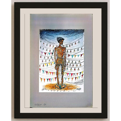 Ali Divandari 29x21cm Orijinal Karikatür BOD04351
