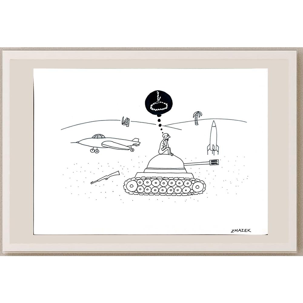 Stanko Zmazek 29x21cm Orijinal Karikatür BOD04355