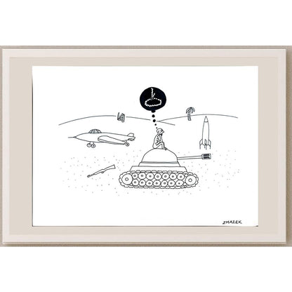 Stanko Zmazek 29x21cm Orijinal Karikatür BOD04355