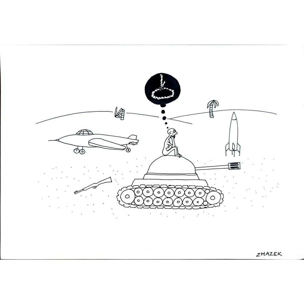 Stanko Zmazek 29x21cm Orijinal Karikatür BOD04355