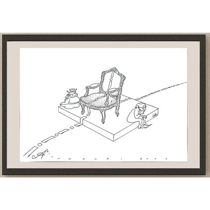 Ali Divandari 29x21cm Orijinal Karikatür BOD04358