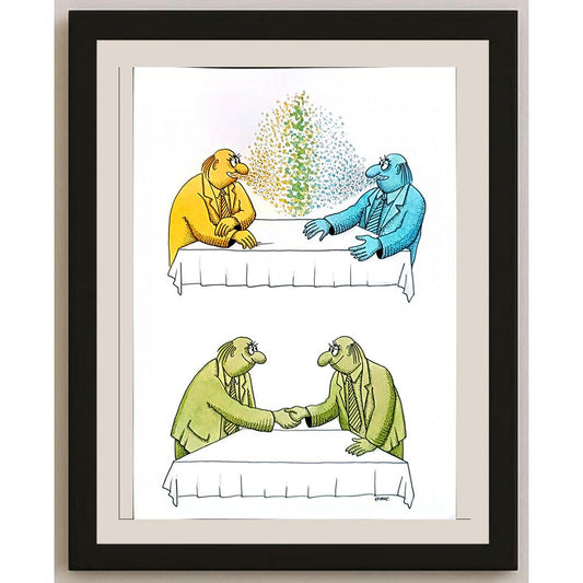 Roman Kubec 29x21cm Orijinal Karikatür BOD04361