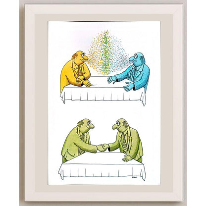 Roman Kubec 29x21cm Orijinal Karikatür BOD04361