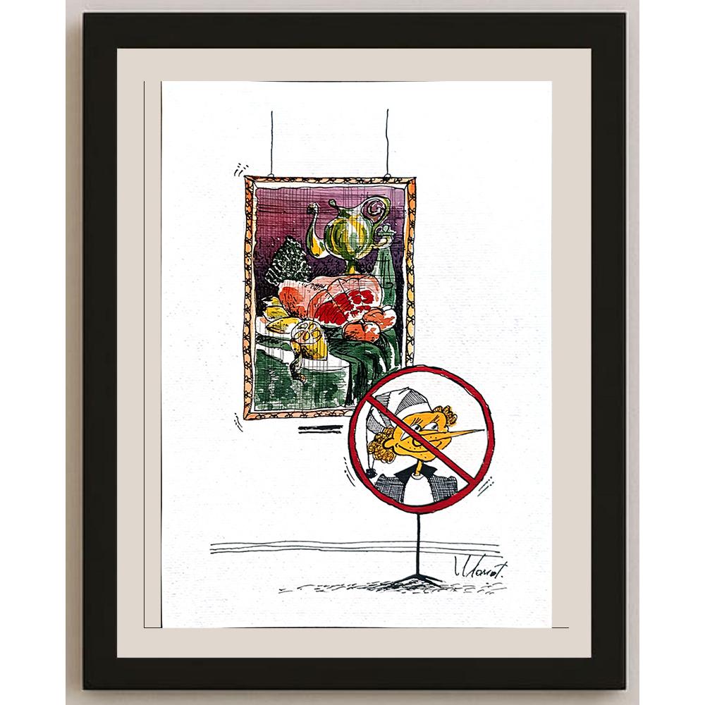 Valery Momot 29x21cm Orijinal Karikatür BOD04362