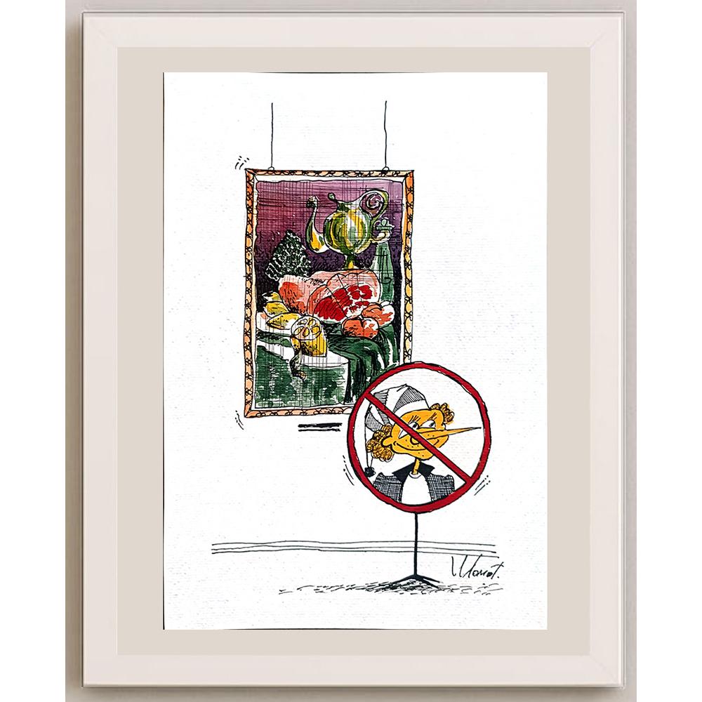 Valery Momot 29x21cm Orijinal Karikatür BOD04362