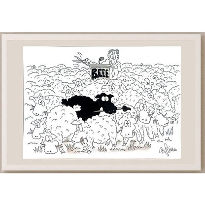Bojan Grlica 29x21cm Orijinal Karikatür BOD04363