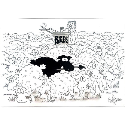 Bojan Grlica 29x21cm Orijinal Karikatür BOD04363