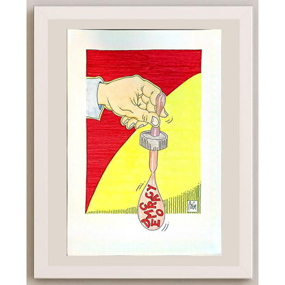 Bozidar Vucelic 29x21cm Orijinal Karikatür BOD04364