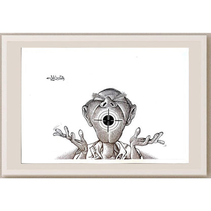 Raed Khalil 26x20cm Orijinal Karikatür BOD04369