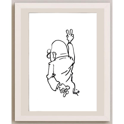 Bart Van Der Kraan 29x21cm Orijinal Karikatür BOD04372